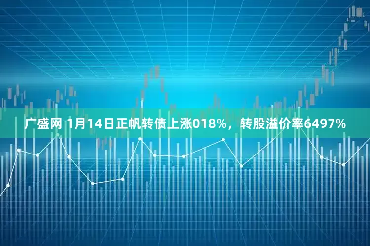广盛网 1月14日正帆转债上涨018%，转股溢价率6497%