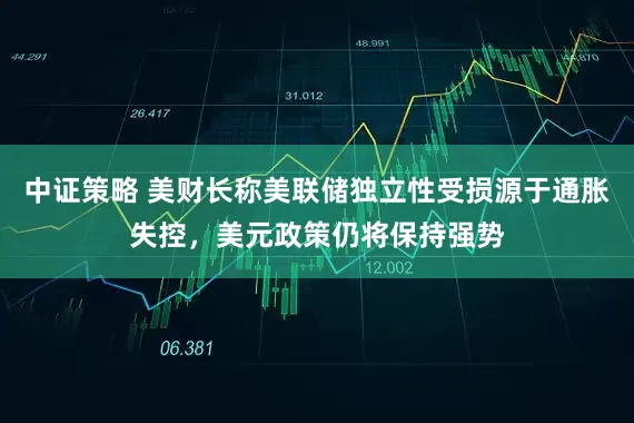 中证策略 美财长称美联储独立性受损源于通胀失控，美元政策仍将保持强势